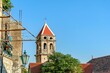 View of old church bell tower in Omis