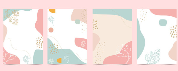 pink green baby shower invitation with flower. vector birthday invitation for kid and baby