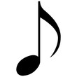 Eighth Note Icon Music Symbol