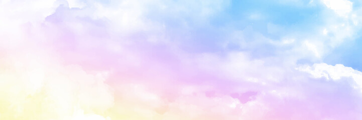 clouds watercolor tint, pink clouds gradient background sky, atmosphere air freedom. Cloud and sky with a pastel colored background and wallpaper, abstract sky background in sweet color.