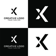 Creative Letter X Logo Design Vektor	