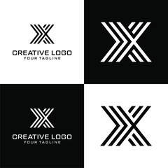 Wall Mural - Creative letter x logo design vektor	