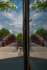 Sticker - Beautiful shot of Fairport Lift Bridge in New York