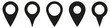 Set of location pin icon.Map pin place marker. Location icon.