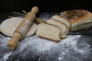 Sticker - homemade bread with wheat flour