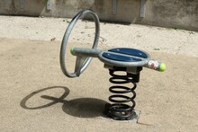 Rocking Chair For Children In A Playground