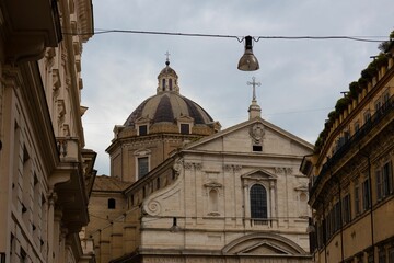 Canvas Print - Beautiful view of the Chiesa del Gesu catholic church in Rome, Italy