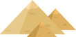 Egyptian pyramid clipart design illustration