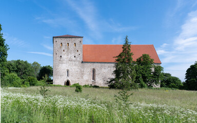 Wall Mural - church in saaremaa, estonia