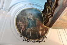 Forio - Quadro Sagomato Contro La Canteria Della Chiesa Di Santa Maria Visitapoveri