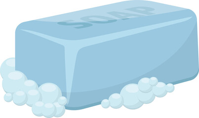 Solid soap for washing clipart design illustration