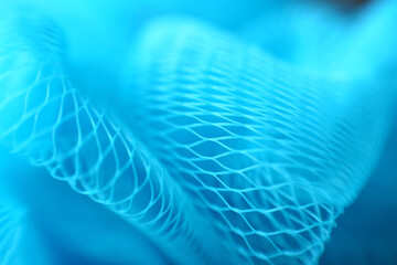 Abstract blue macro net background