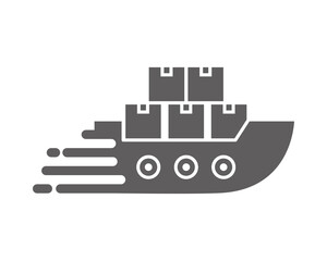 Wall Mural - delivery cargo ship