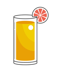 Sticker - cocktail with lime icon