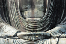 Tremendous Statue Of The Great Buddha In Kamakura, Kanagawa Prefecture, Japan.