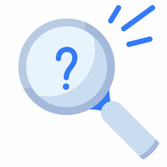 Wall Mural - search document empty state single isolated icon with flat style