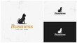 Classic cat logo in black and white