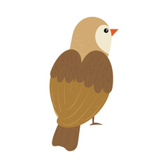 Sticker - bird flat icon