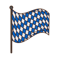 Poster - oktoberfest flag in pole