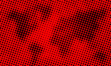 Halftone Red Black Dot Background