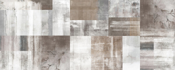 Wall Mural - brown vintage background, antique wallpaper design