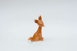 Vintage porcelain fox figurine
