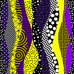 Leinwandbilder - Seamless vector pattern. Abstract square texture