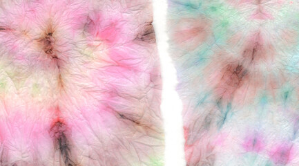   Yellow Watercolor Batik Repeat. Tiedye Stripe