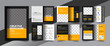 yellow corporate company profile brochure annual report booklet business proposal layout concept design