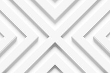 3d Illustration Of A White  Abstract   Background With Geometric  Lines.  Modern Graphic Texture. Geometric Pattern.