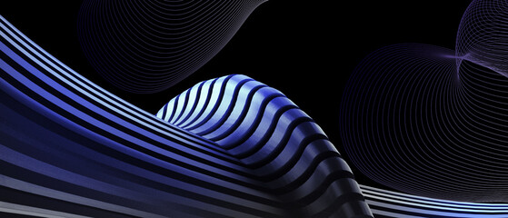 Futuristic Creative idea. Technology and Innovation background for network connection concept. copy space, software, digital, banner, website -3d Rendering