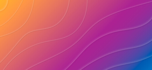 Leinwandbilder - Abstract dynamic fluid overlap textured orange background