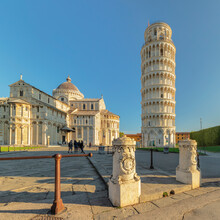 Santa Maria Assunta Cathedral And Leaning Tower Of Pisa, Piazza Dei Miracoil, UNESCO World Heritage Site, Pisa, Tuscany, Italy