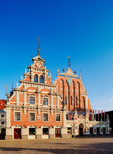 House Of The Black Heads, Town Hall Square, UNESCO World Heritage Site, Riga, Latvia