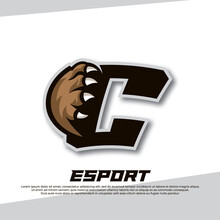 Claw Esport Logo Letter C, Tiger Esport Logo, Bear Claw Esport, Fox Esport Logo, Coyote Esport Logo