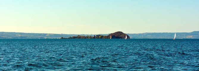 Wall Mural - bisentina island lake of Bolsena Italy