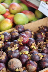 Canvas Print - box of mangosteen