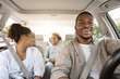 © Prostock-studio - Black Parents And Daughter Sitting In Auto During Road Trip