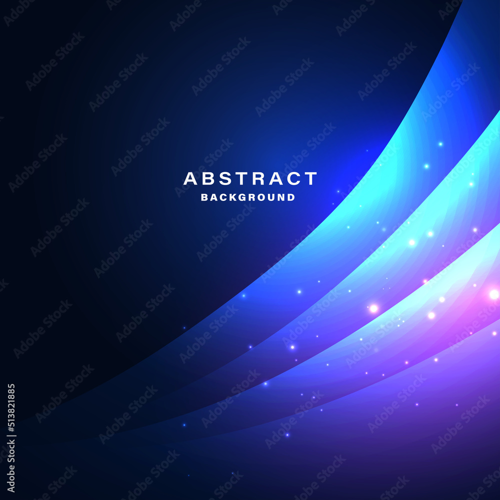 Abstract technology background with dynamic light effect.Vector ...