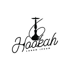 Wall Mural - hookah and cave logo, icon and vector