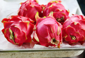 Canvas Print - red dragon fruit 