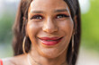 Portrait of a happy transsexual woman smiling at the camera