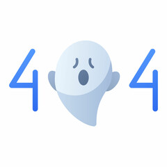 Wall Mural - 404 file not found empty state single isolated icon with smooth gradient style