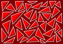 Simple Geometric Background With Red Irregular Triangle Pattern