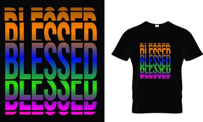 Blessed t shirt design template