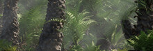 Triassic Forest With Prehistoric Tree Fern