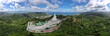 Panorama Ariel view of Big Buddha statue, Phuket, Thailand.