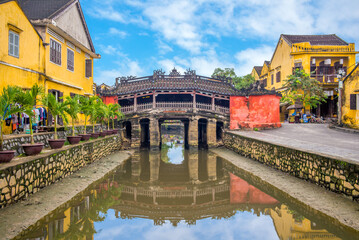 Canvas Print - Japanese Covered Bridge, also called Lai Vien Kieu