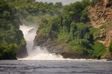 Wall Mural - Waterfall in Murchinson Falls National Park Uganda