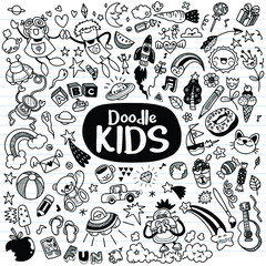 Sticker - Doodle cute for kids vector illustration